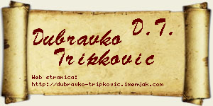 Dubravko Tripković vizit kartica